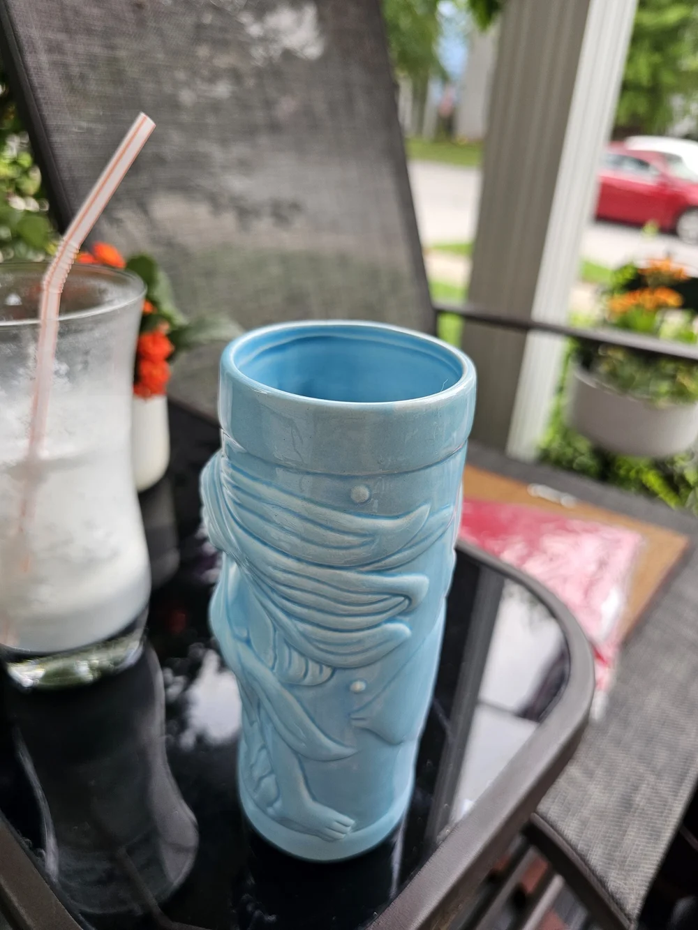 BarConic Blue Mermaid Ceramic Tiki Mug/vase